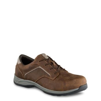 Red Wing ComfortPro Safety Toe Oxford Mens Safety Shoes Brown - Style 6708